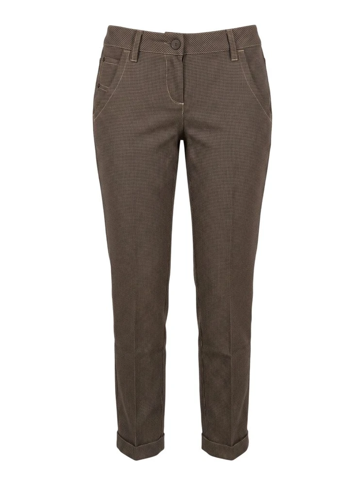 Brown Wool Women Pants
