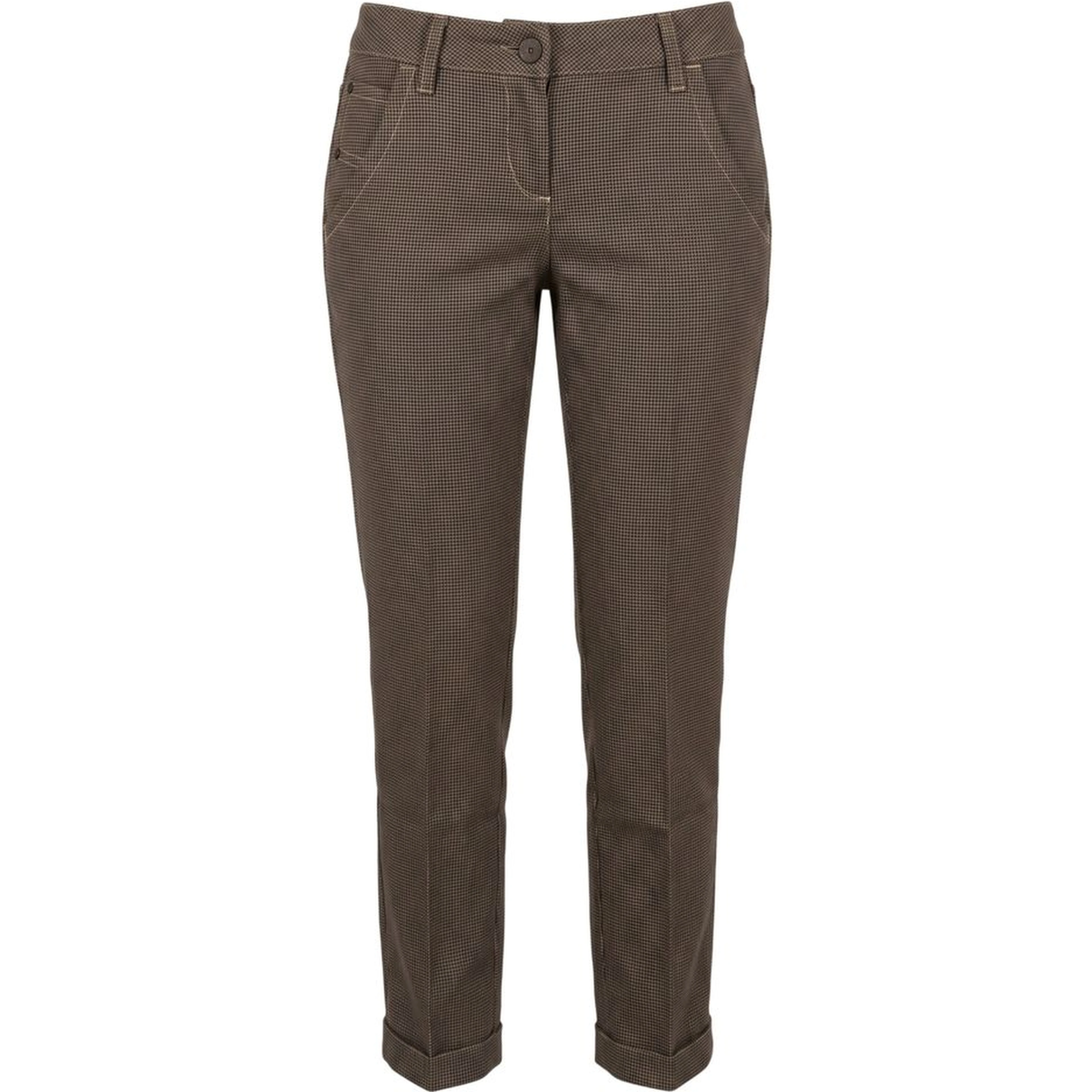 Brown Wool Women Pants