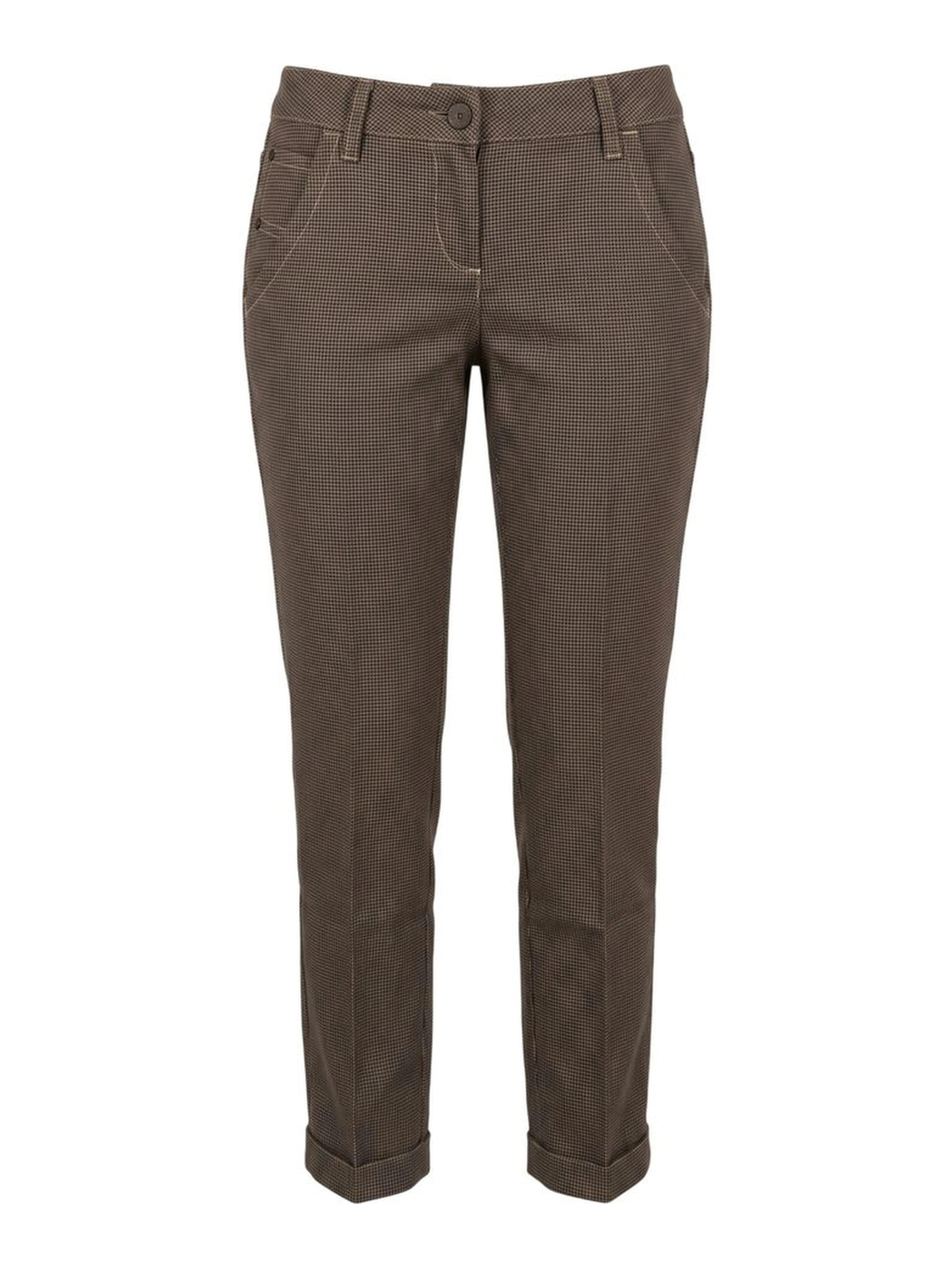 Brown Wool Women Pants