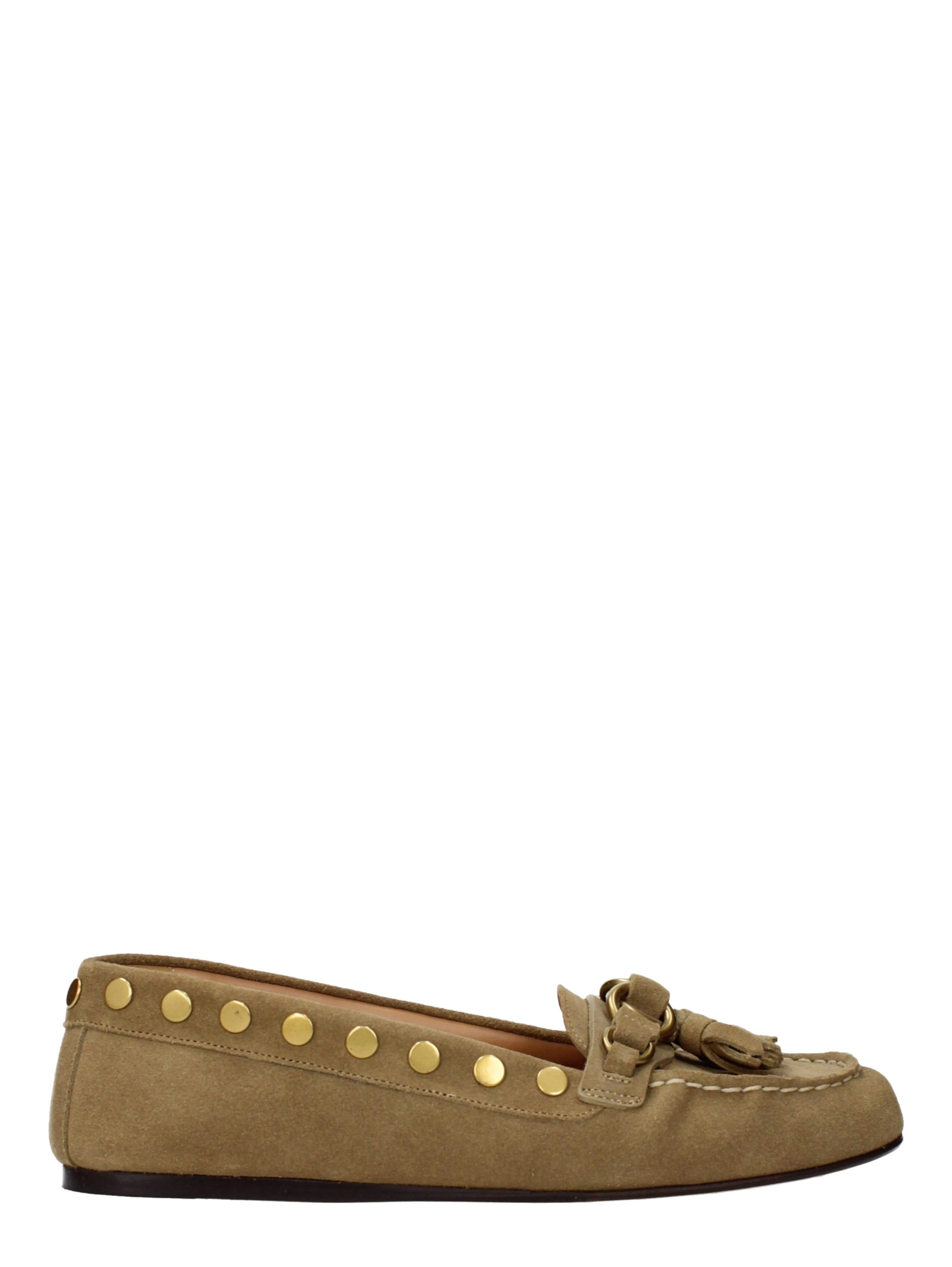 Brown Leather Slip-On Loafers