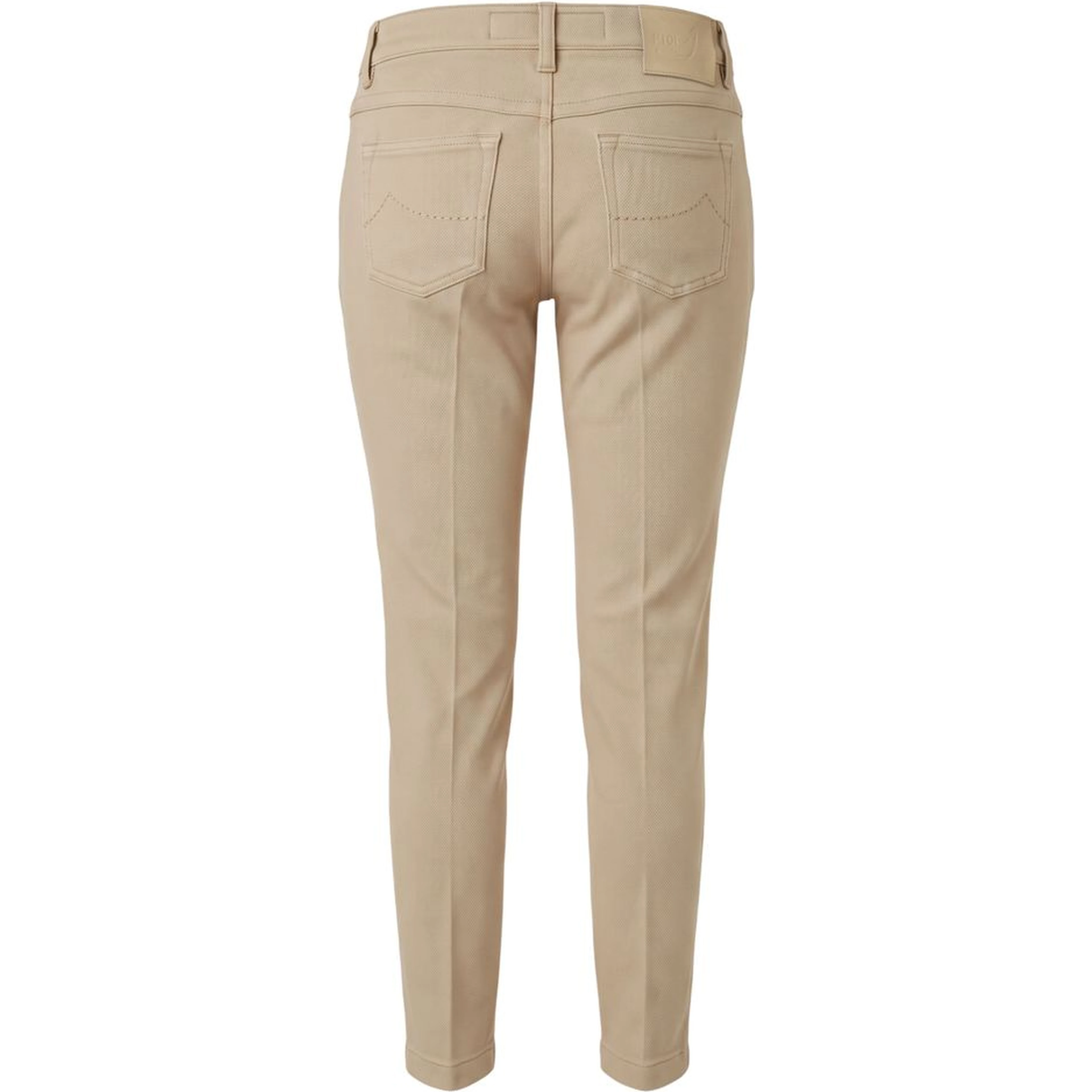 Beige Cotton Womens Pant
