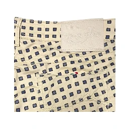 Beige Cotton Women Pants