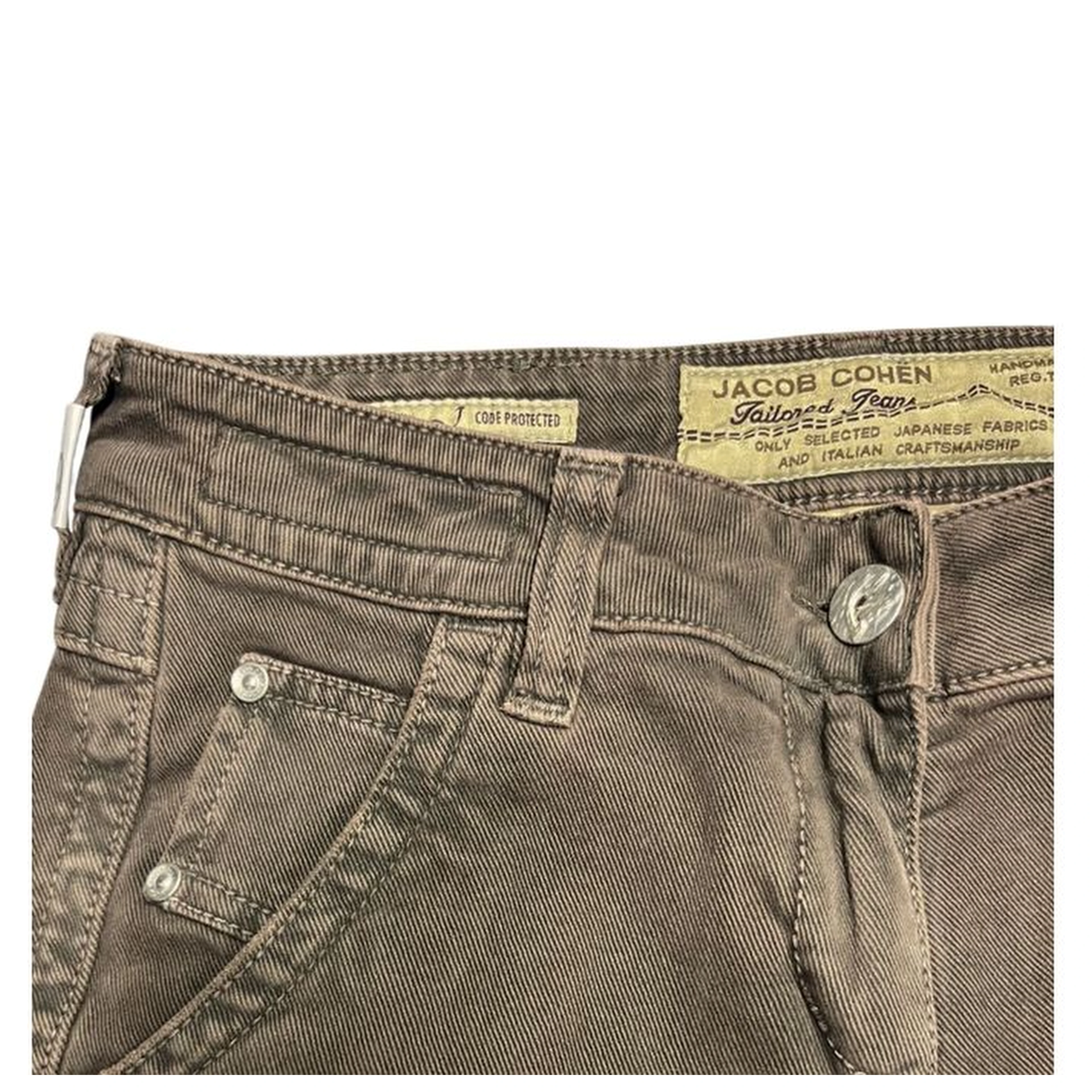 Brown Cotton Women Pants