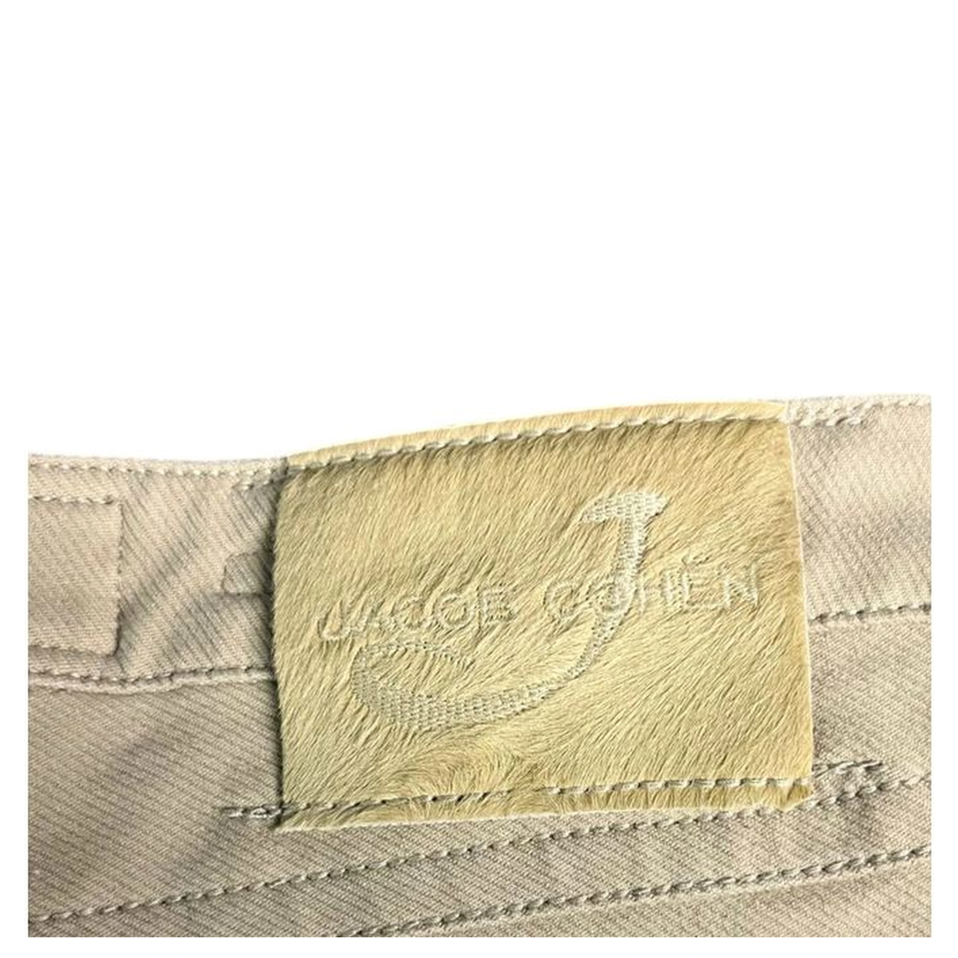 Beige Cotton Womens Pant