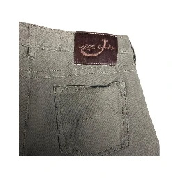 Grey Cotton Womens Pant