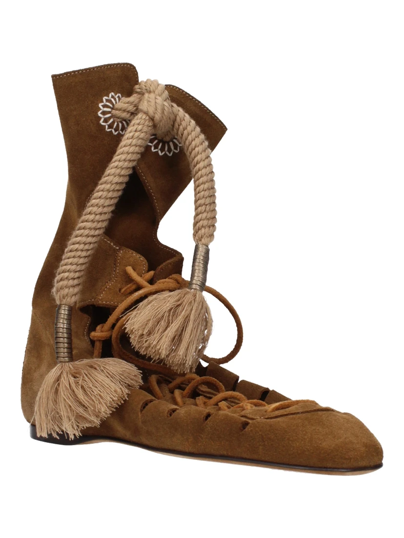 Brown Leather Ankle Boots