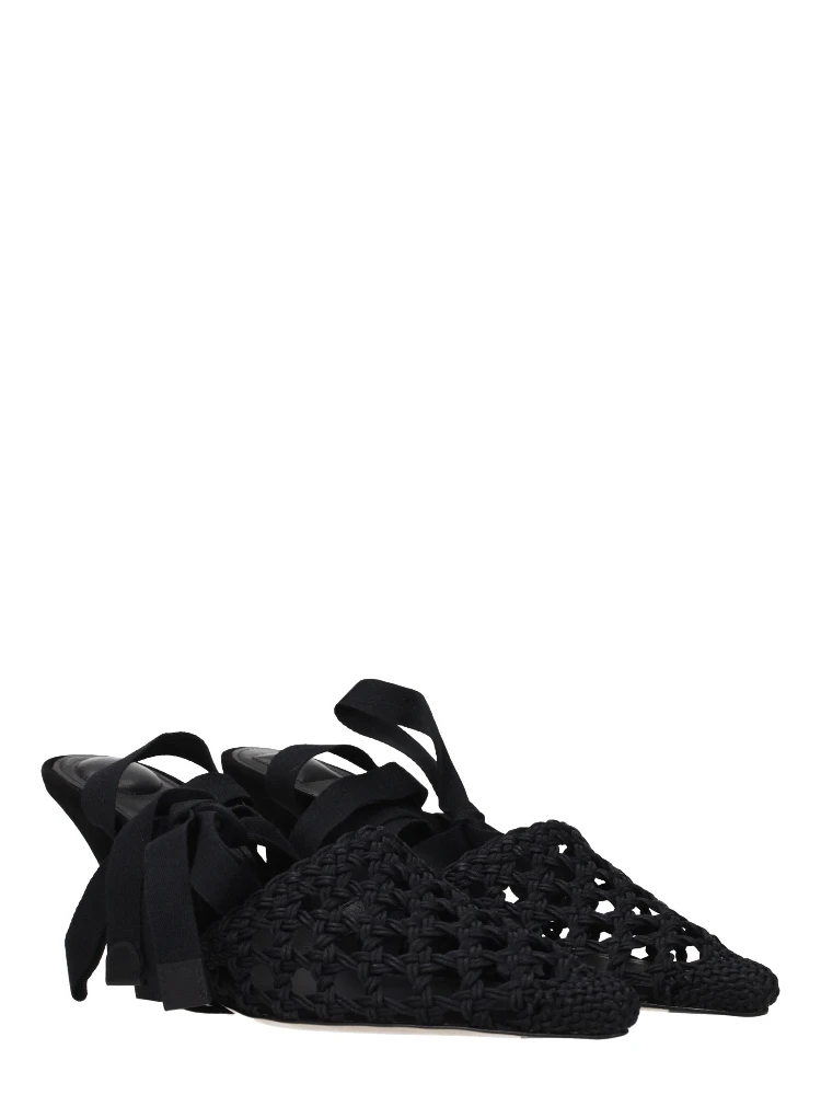 Black Fabric Strap-On Sandals alternative