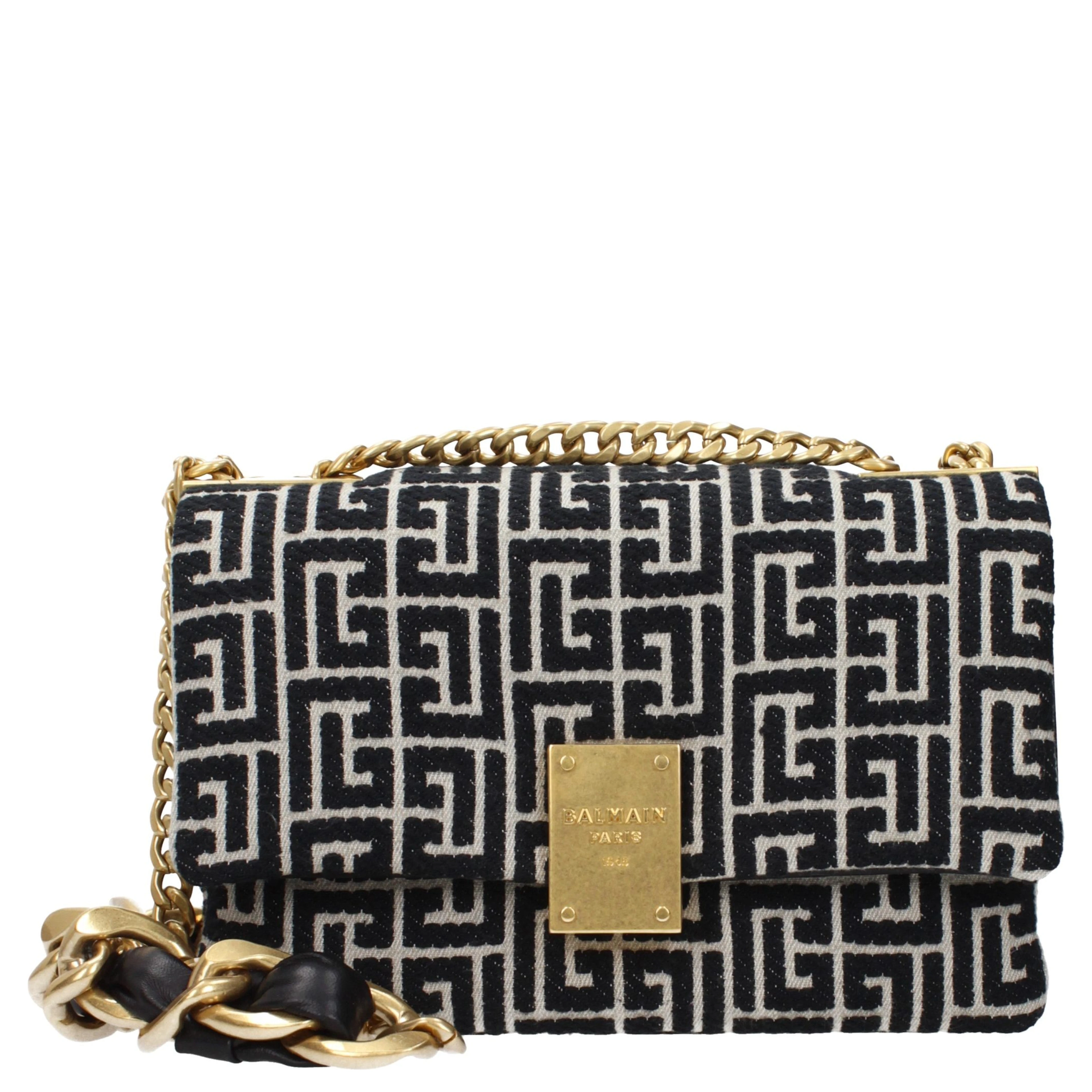 Black Fabric Crossbody Bag