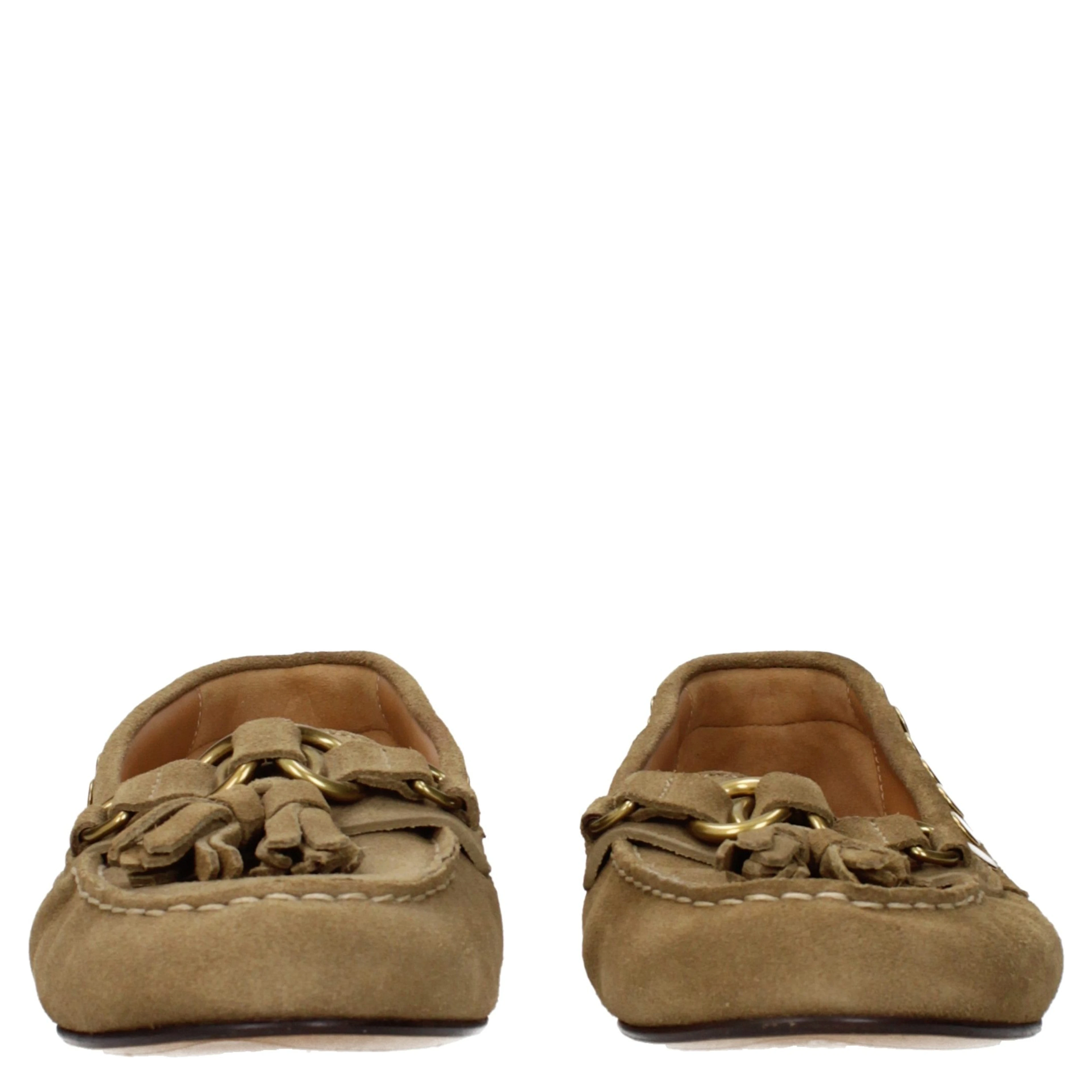 Brown Leather Slip-On Loafers