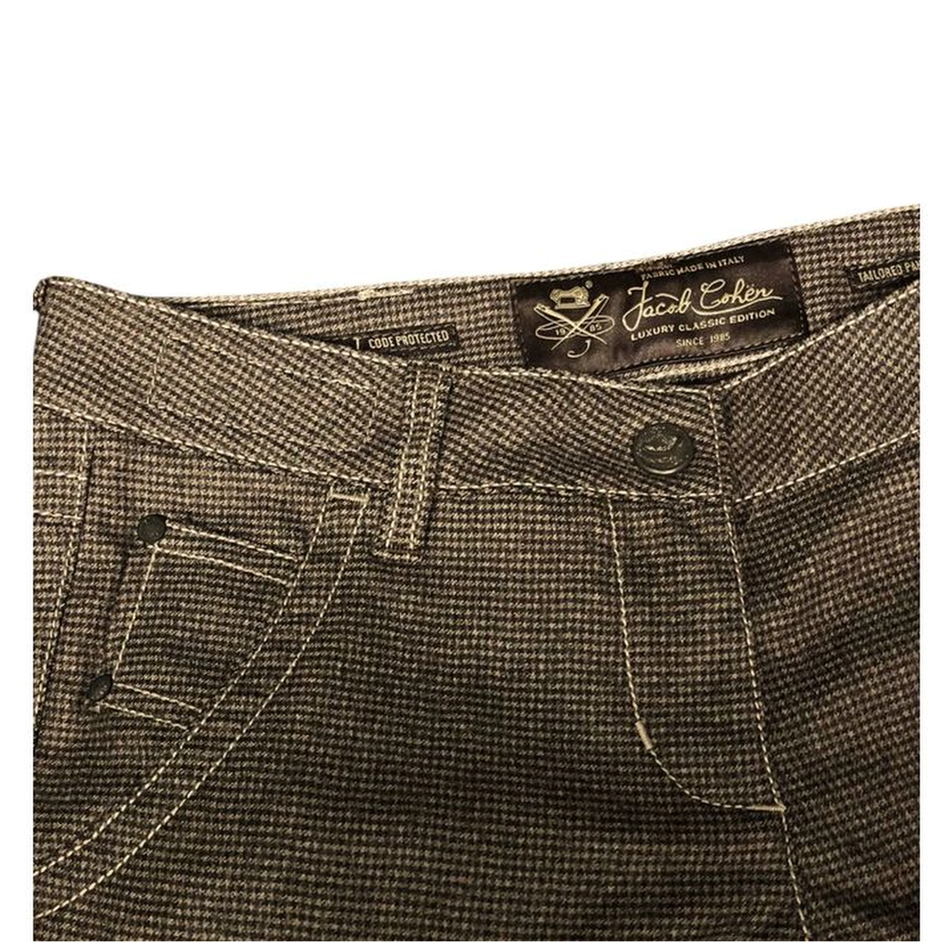 Brown Wool Women Pants