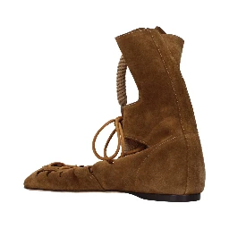 Brown Leather Ankle Boots