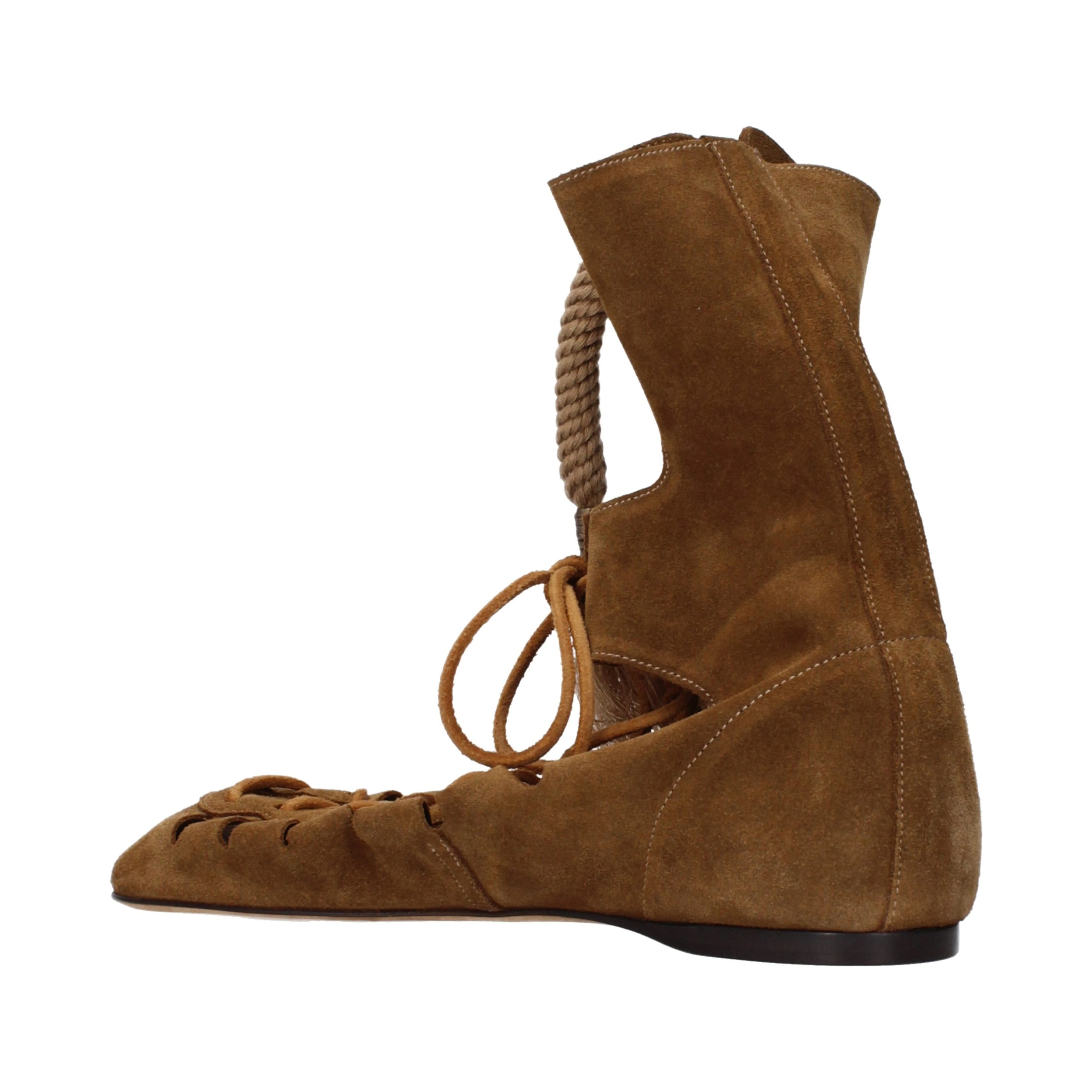 Brown Leather Ankle Boots