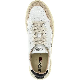 Multicolor Leather Low Top Sneakers