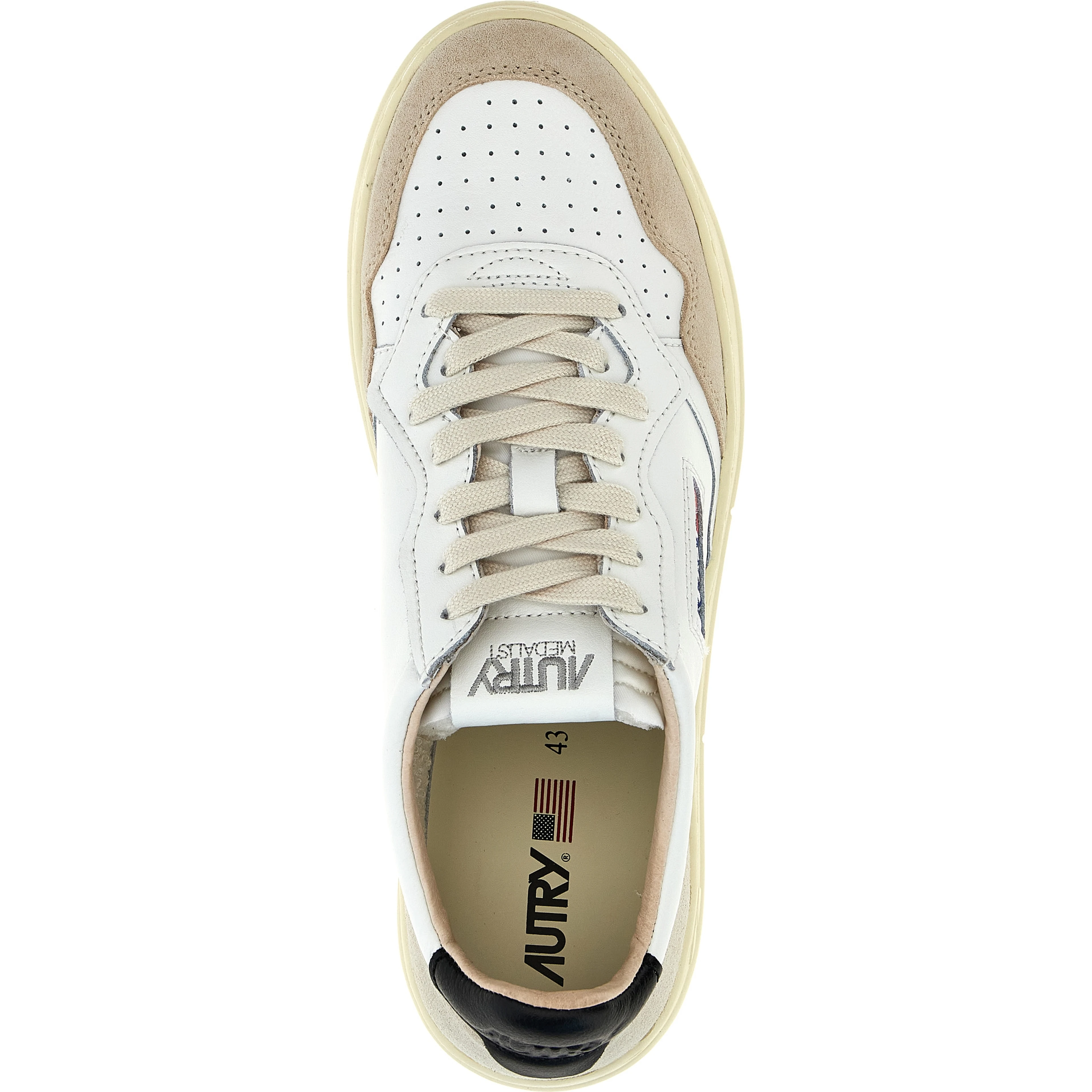 Multicolor Leather Low Top Sneakers