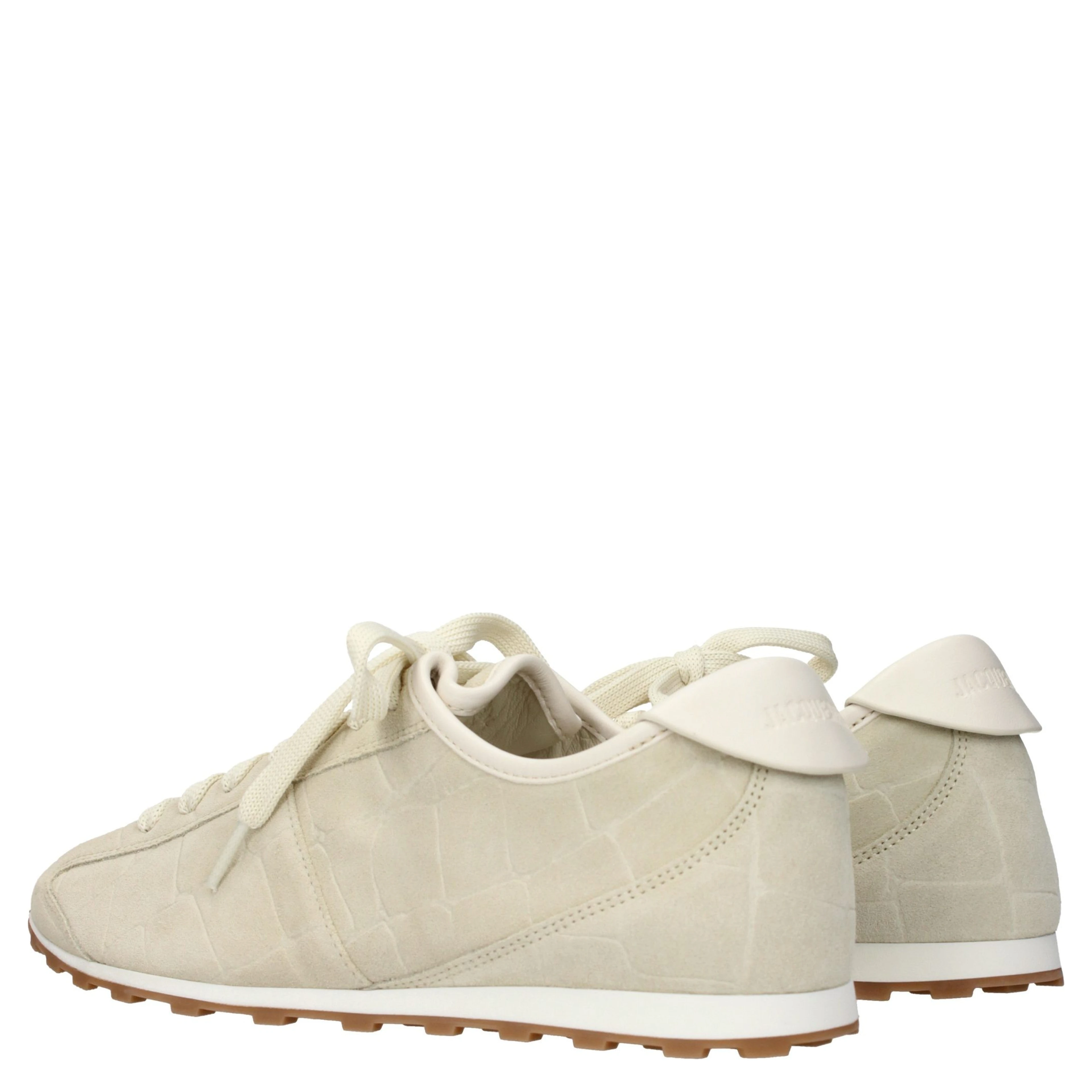 Beige Leather Sneakers