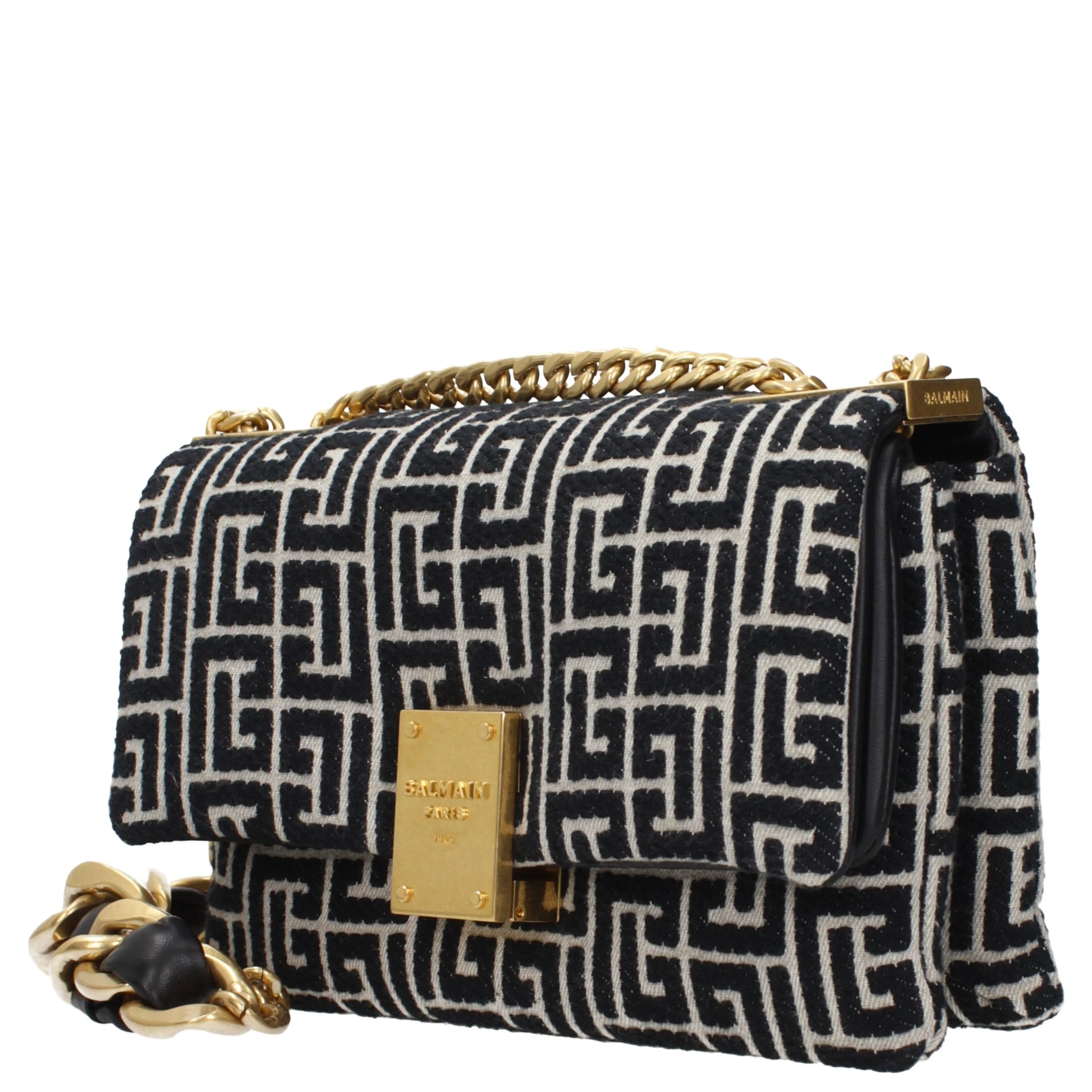 Black Fabric Crossbody Bag