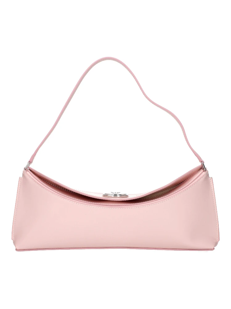 Pink Leather Shoulder Bag
