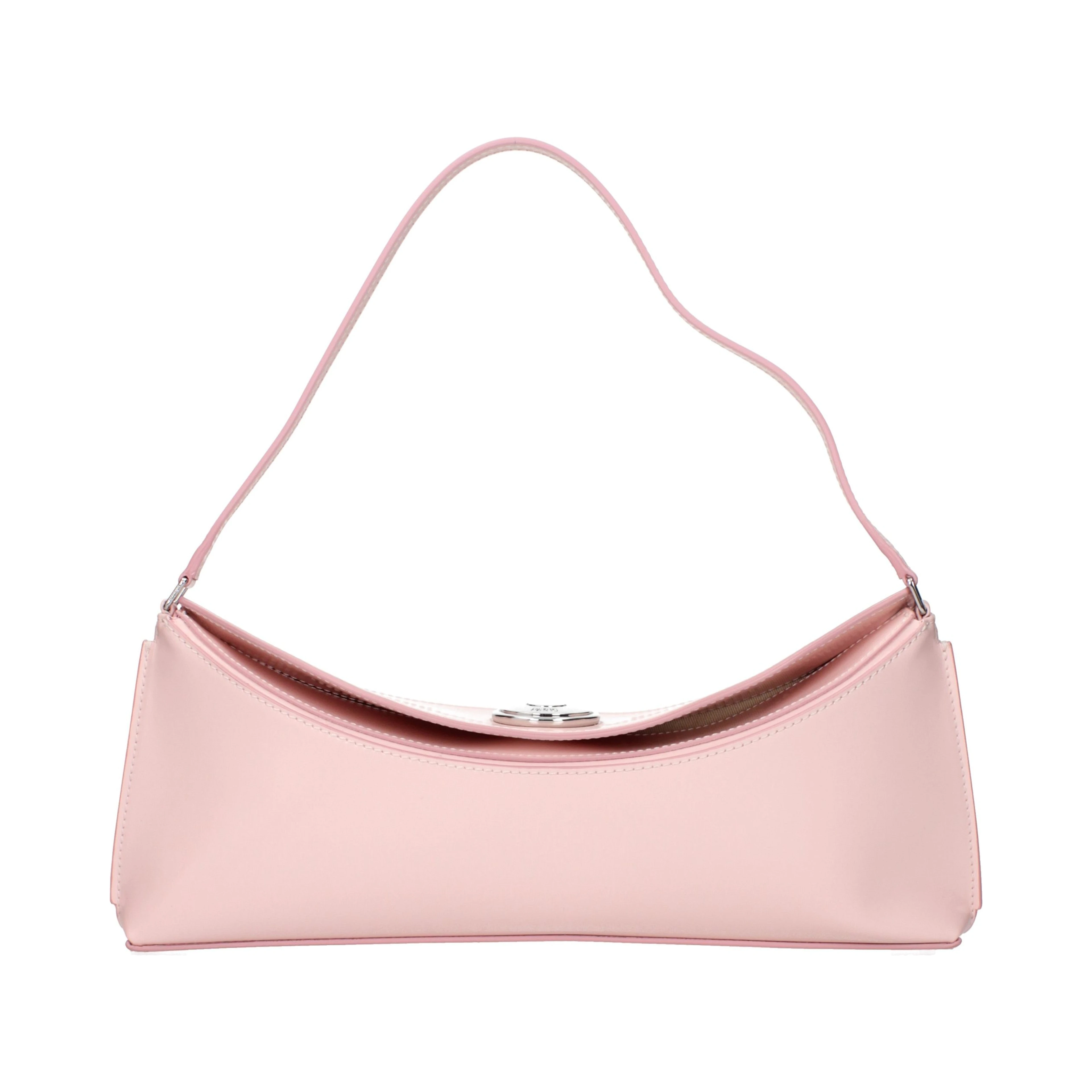 Pink Leather Shoulder Bag