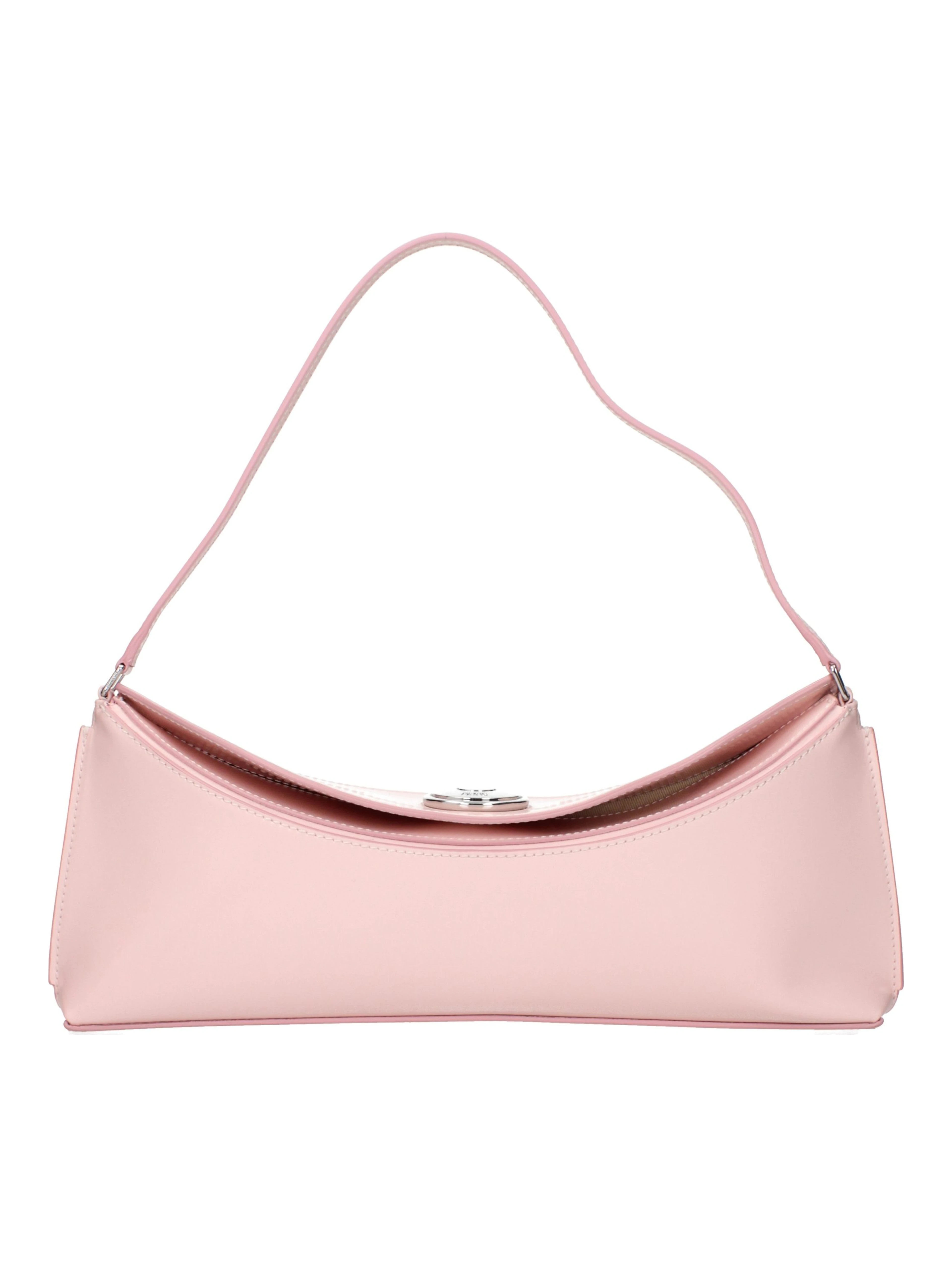 Pink Leather Shoulder Bag