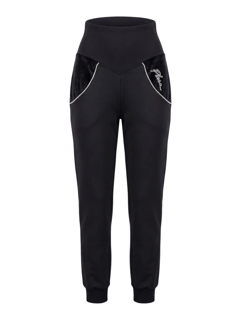 Black Cotton Women's Sweatpant