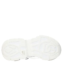 White Fabric Athletic Sneakers