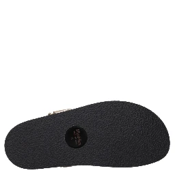 Brown Leather Flat Sandals