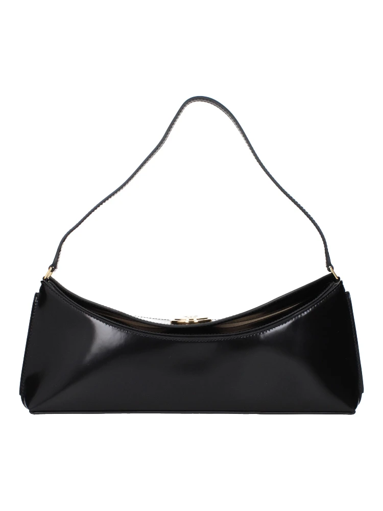 Black Leather Shoulder Bag