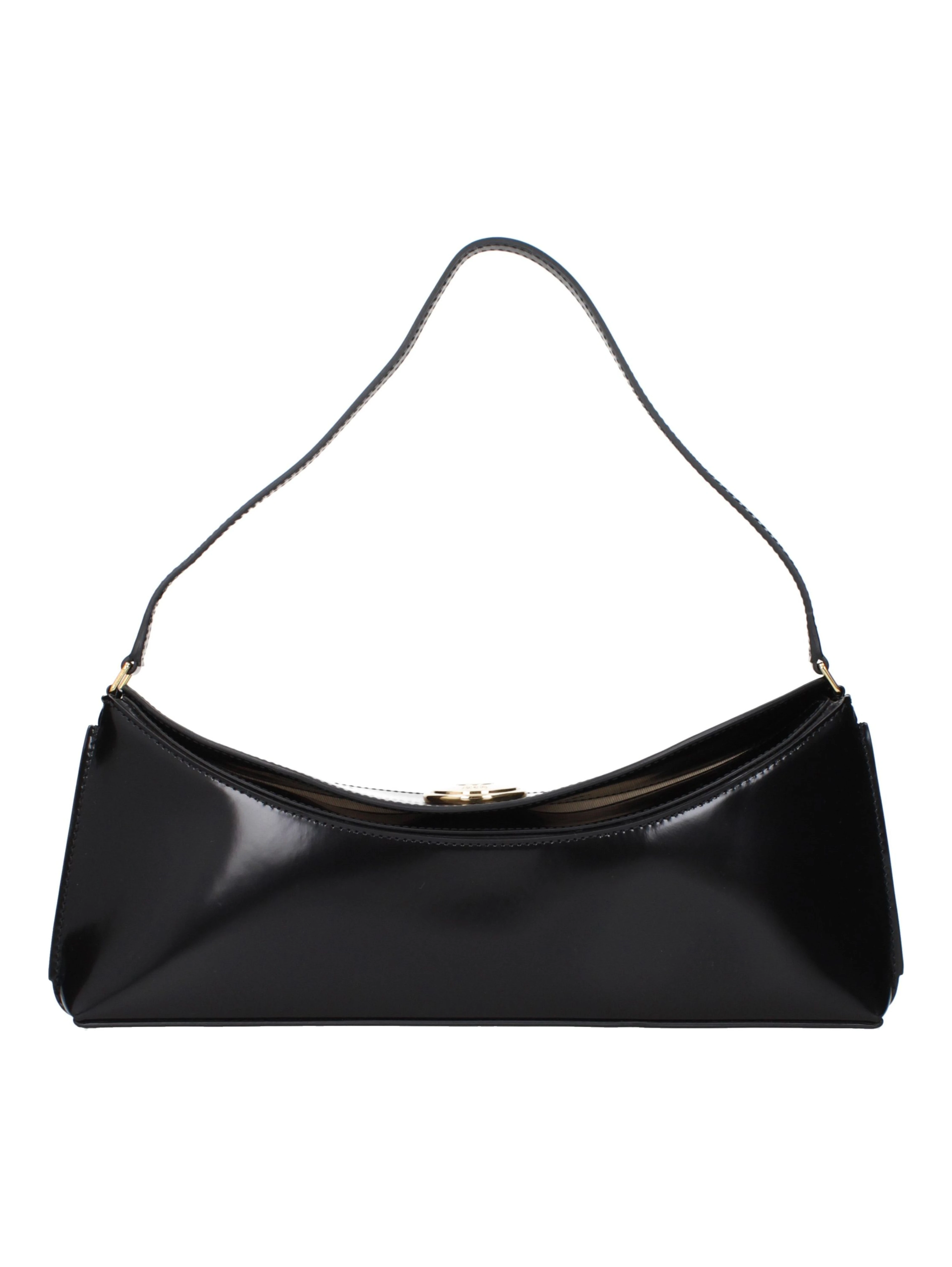 Black Leather Shoulder Bag