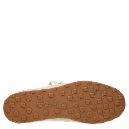 Beige Leather Sneakers