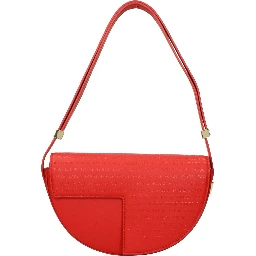 Red Leather Shoulder Bag