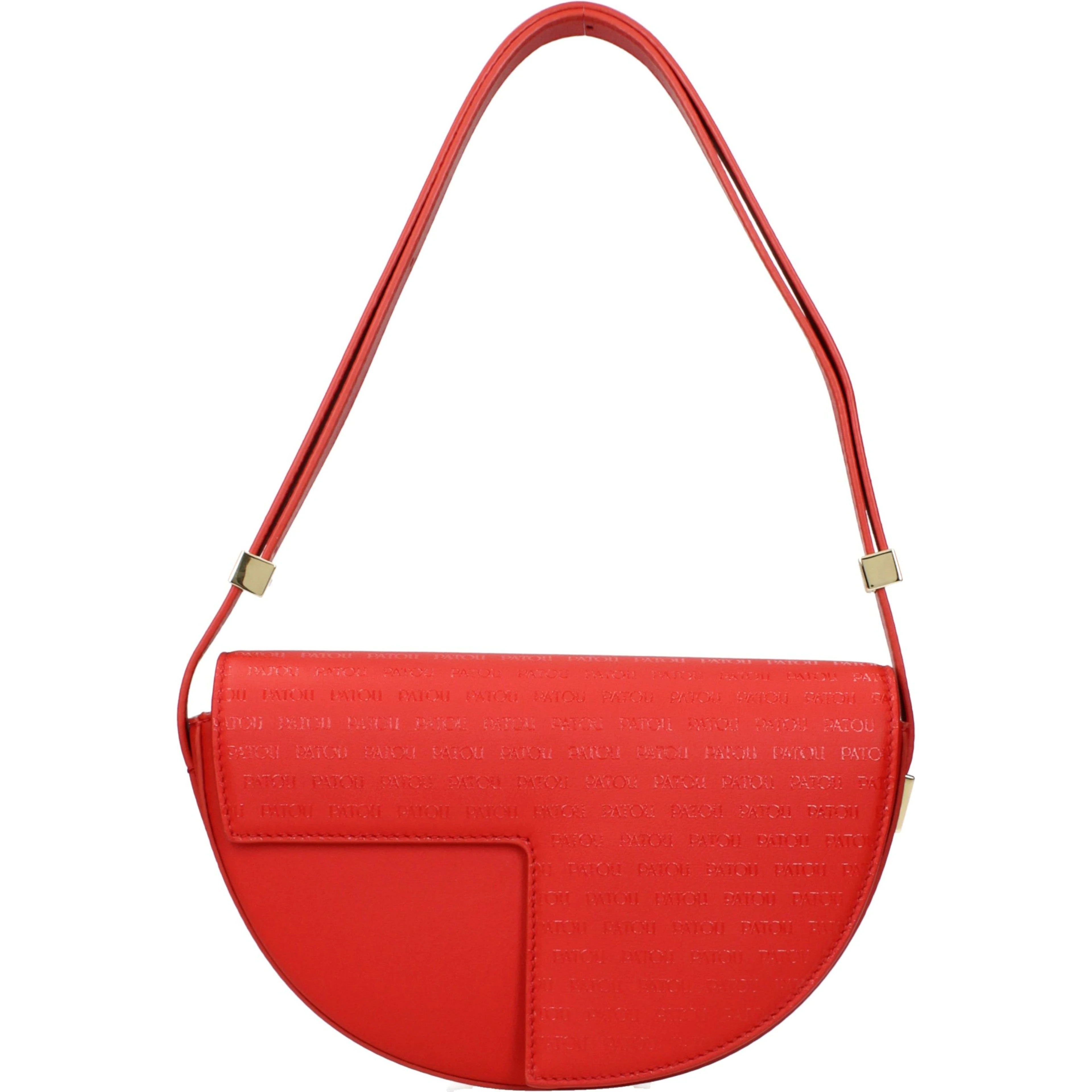 Red Leather Shoulder Bag
