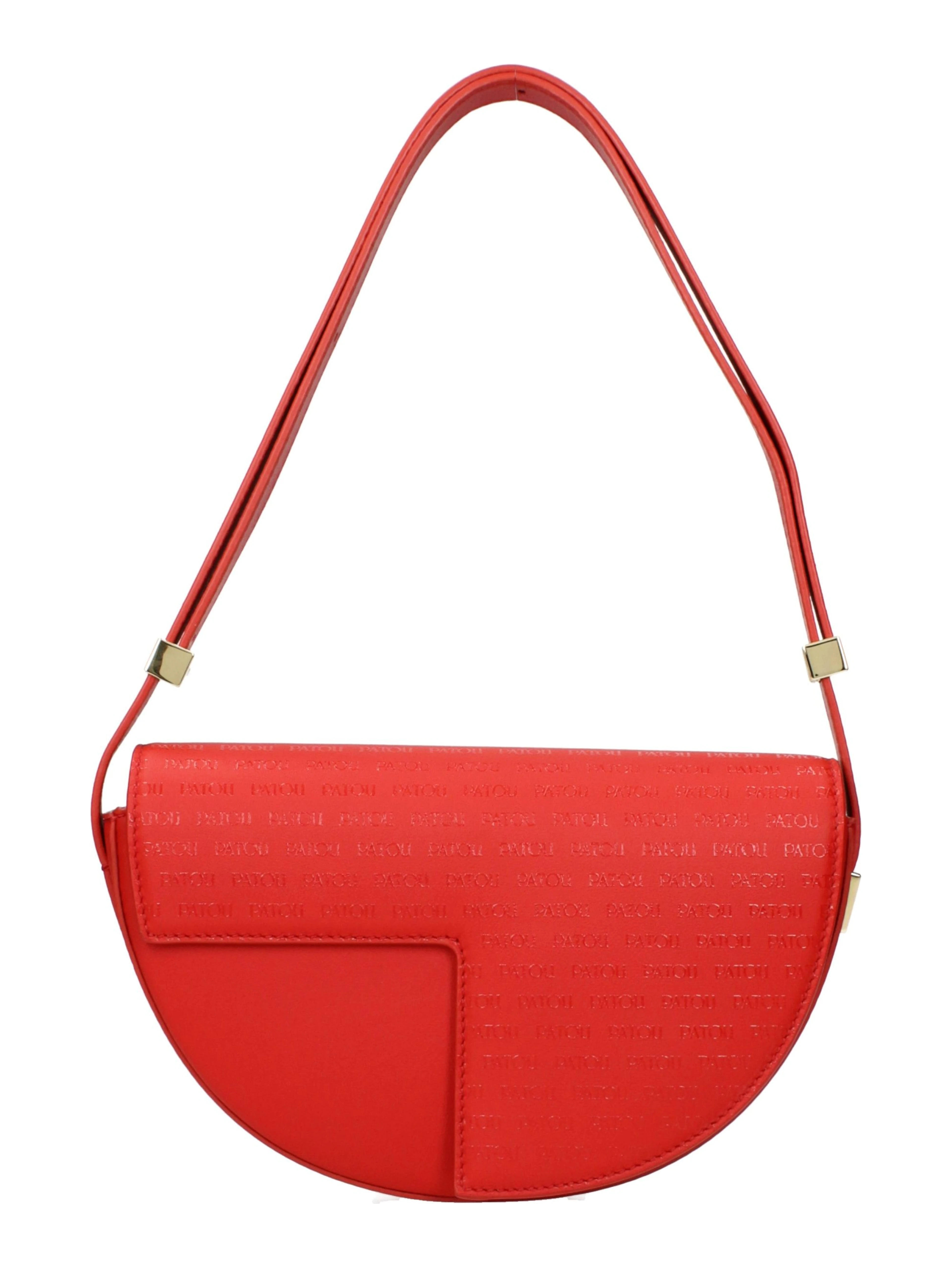 Red Leather Shoulder Bag
