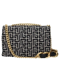 Black Fabric Crossbody Bag