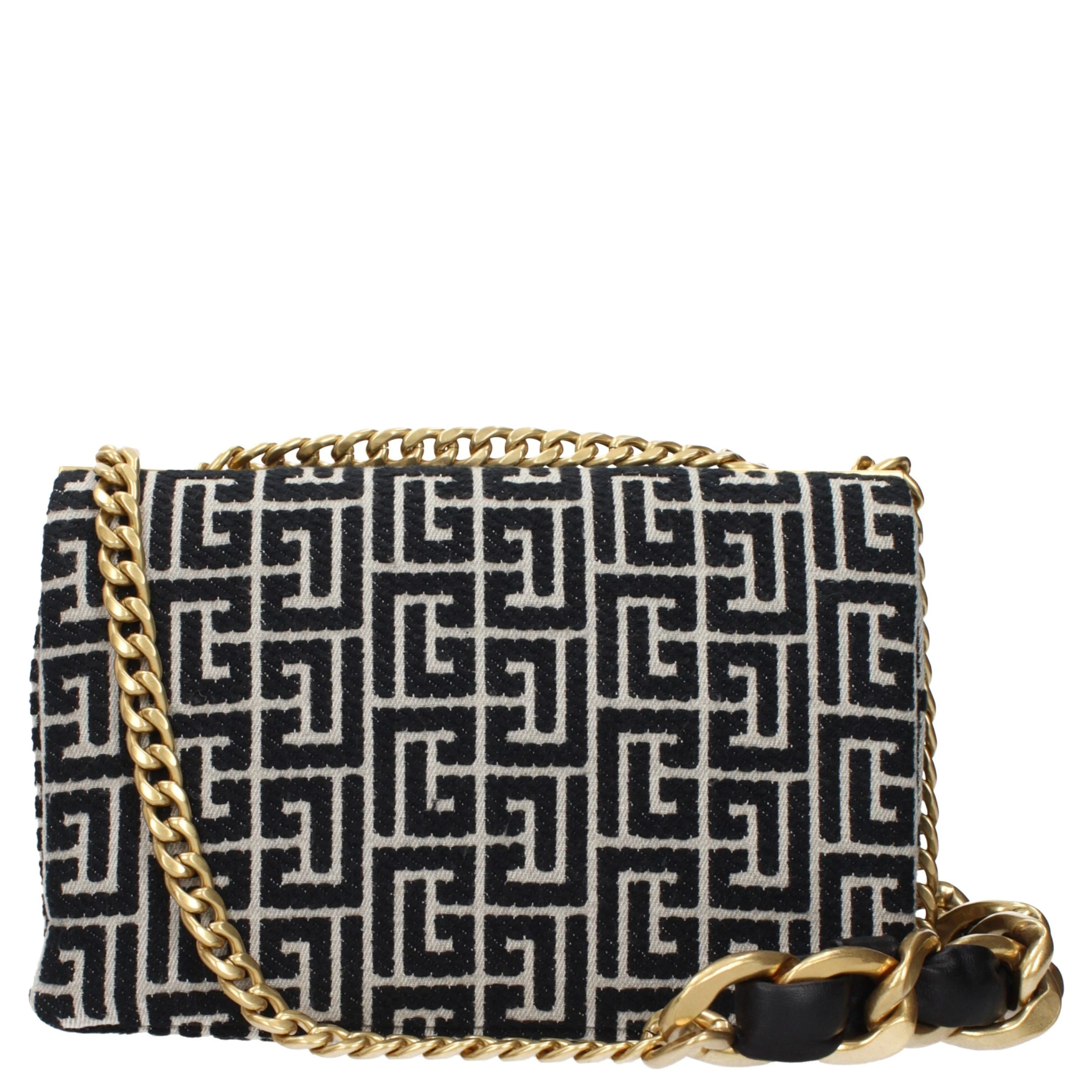 Black Fabric Crossbody Bag