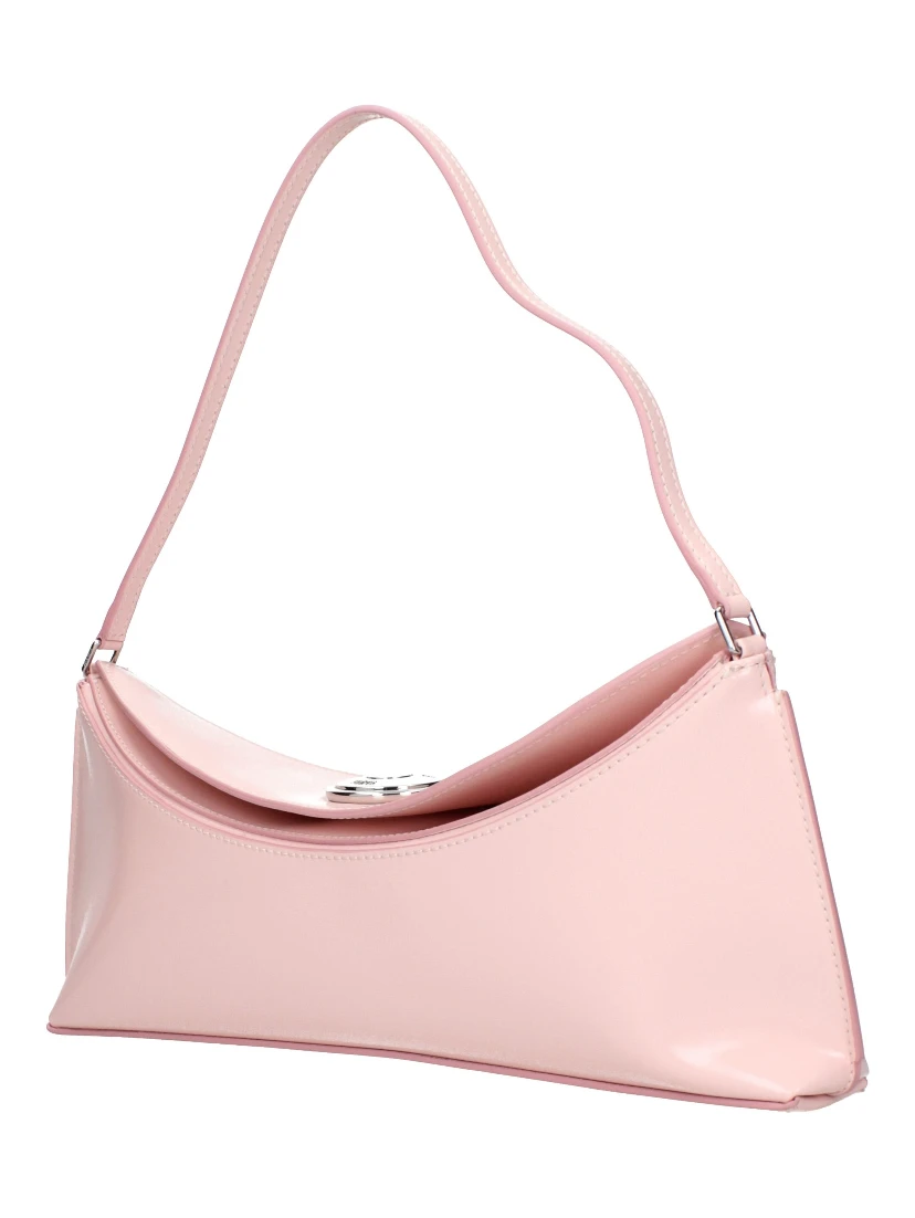 Pink Leather Shoulder Bag