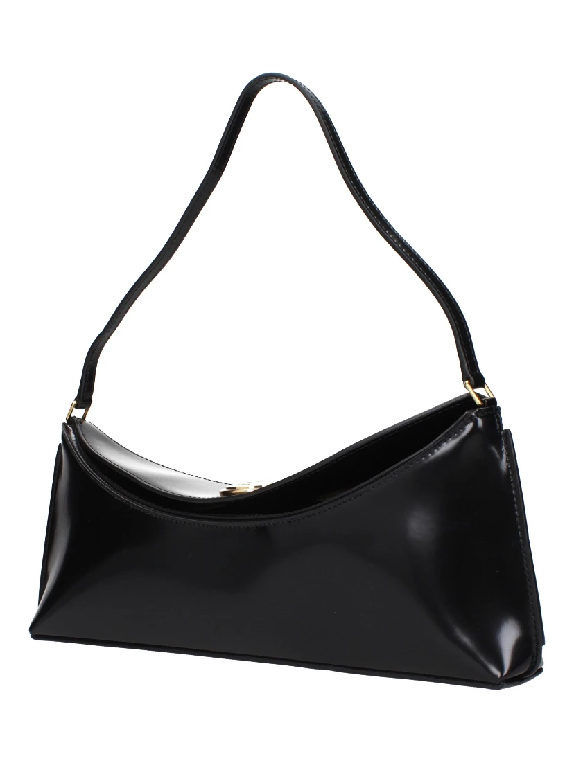 Black Leather Shoulder Bag