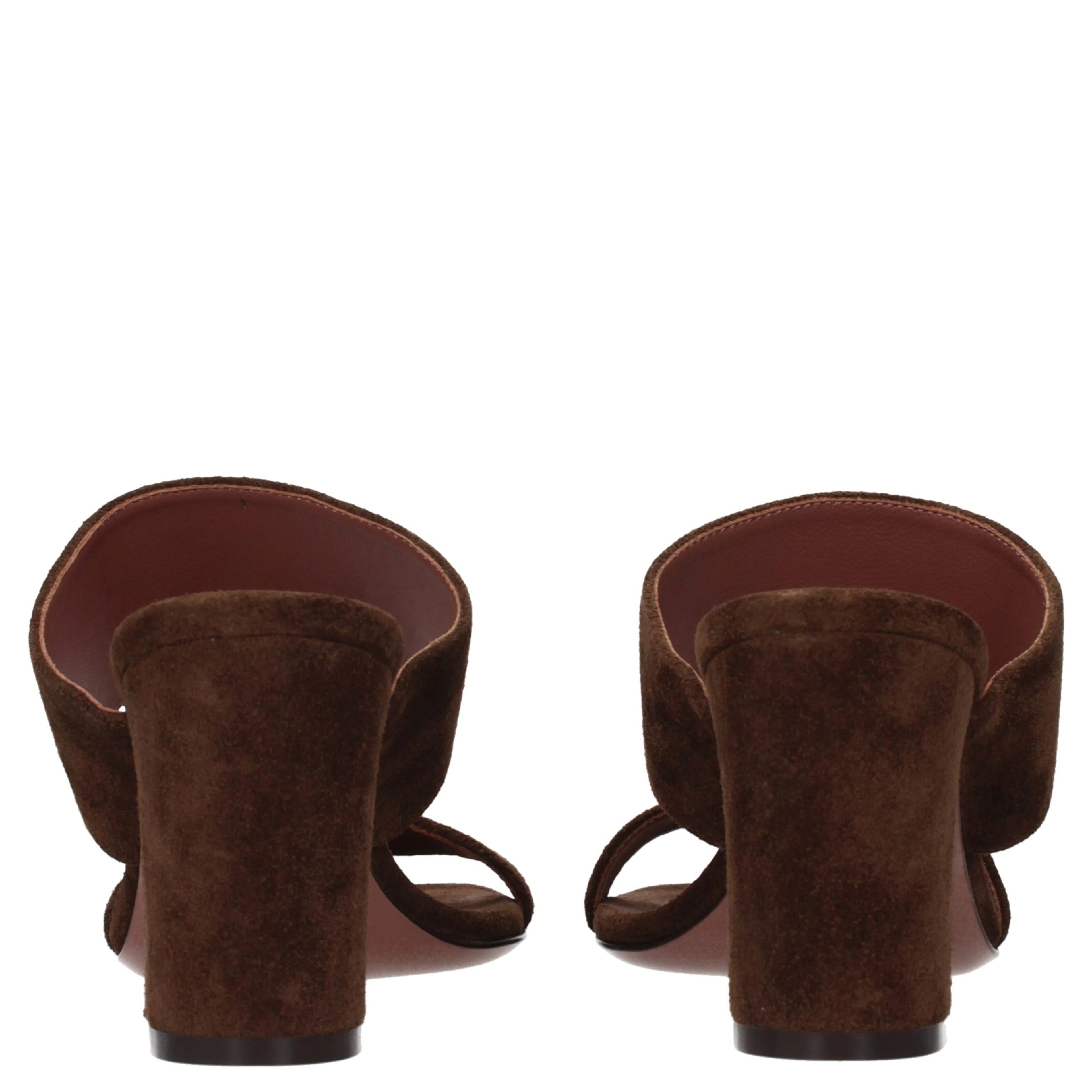 Brown Leather Platform Sandals