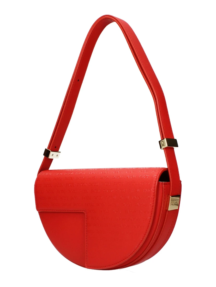 Red Leather Shoulder Bag