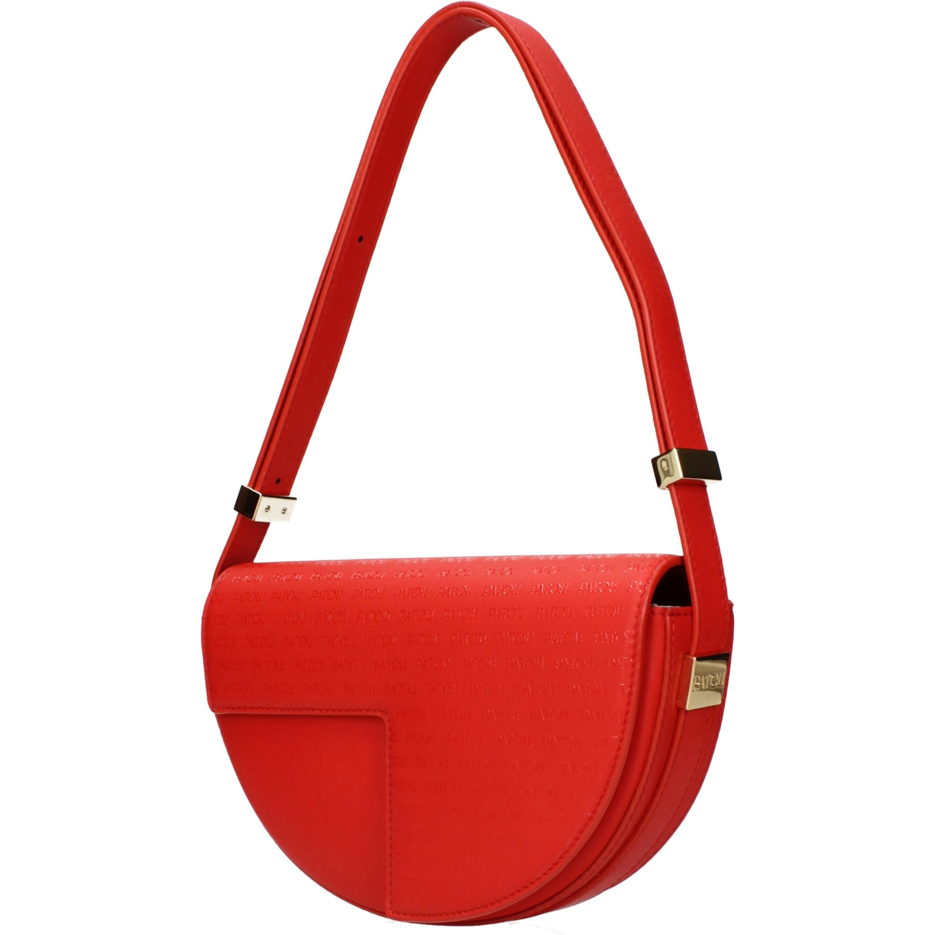 Red Leather Shoulder Bag