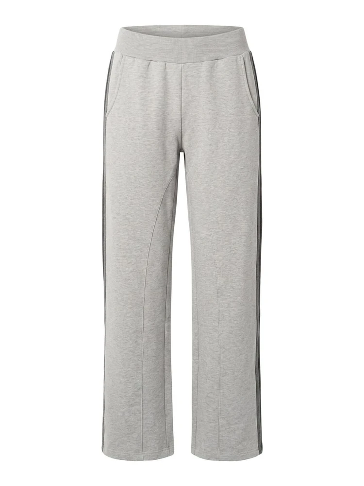 Grey Cotton Women's Pants