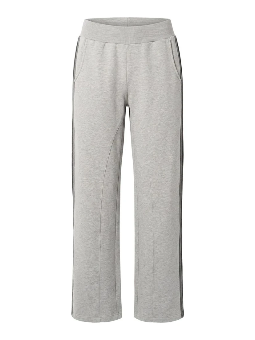 Grey Cotton Women's Pants