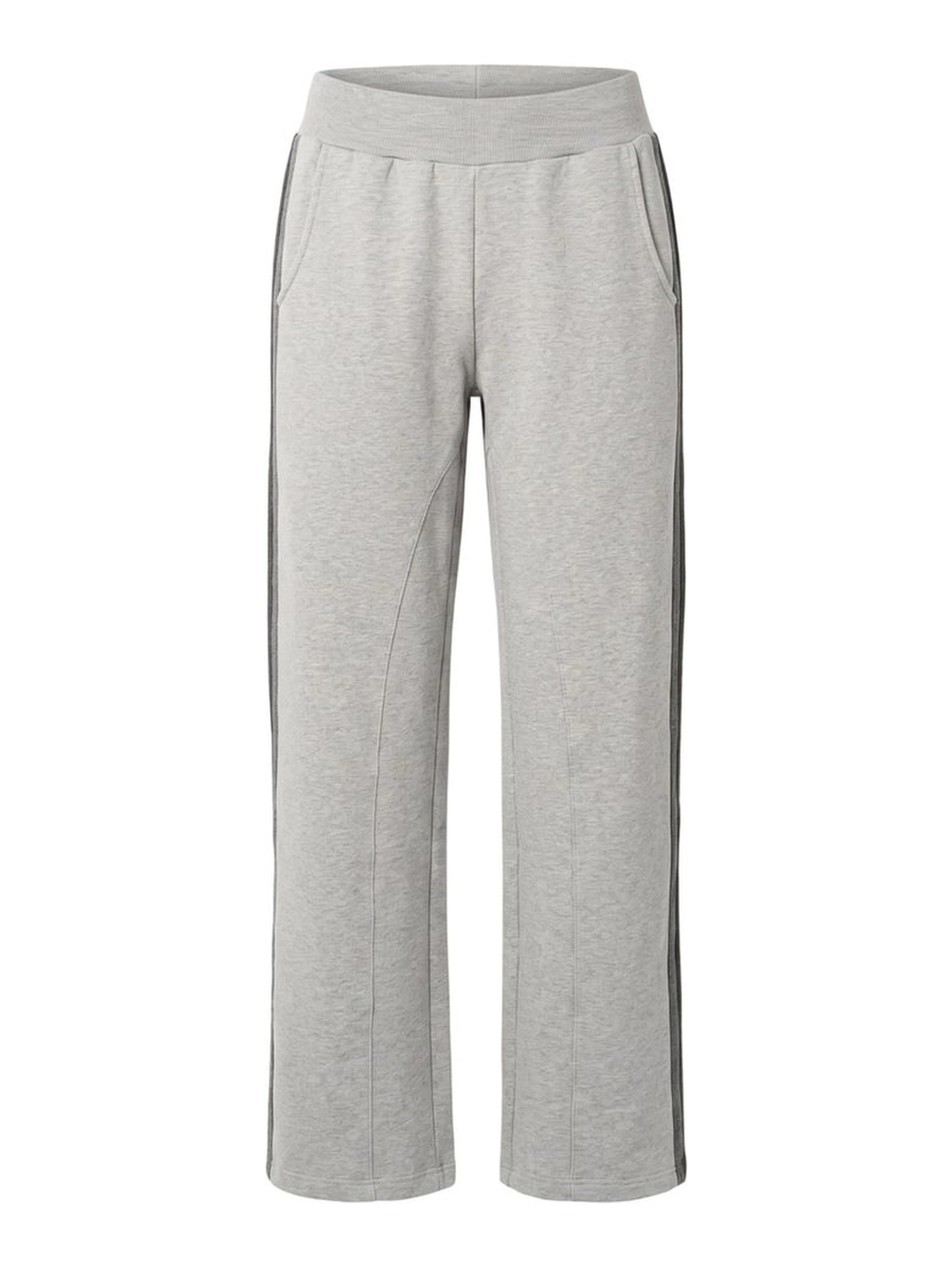 Grey Cotton Women's Pants