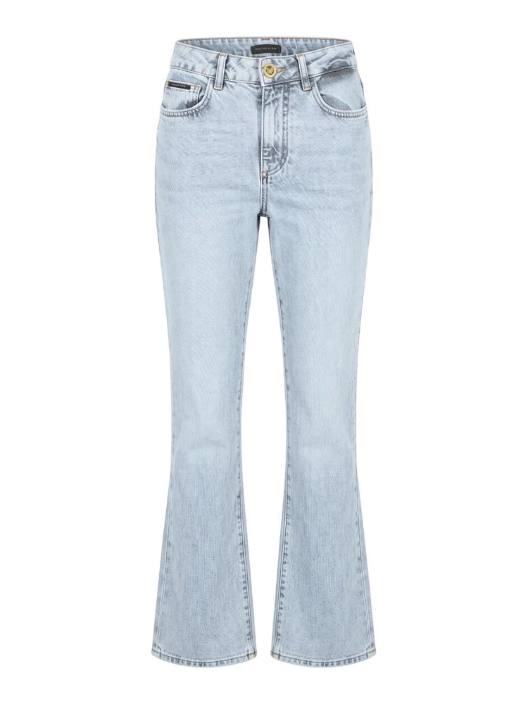 Blue Cotton Women's Jeans