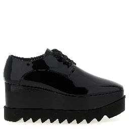 Black Polyethylene Wedge Sandals