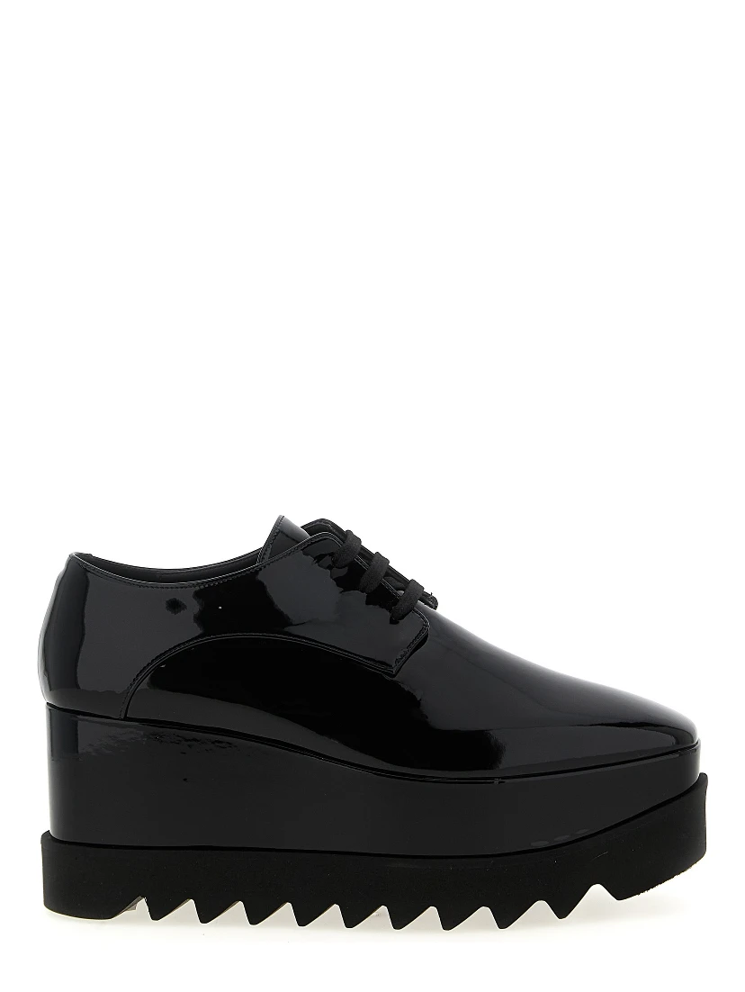 Black Polyethylene Wedge Sandals