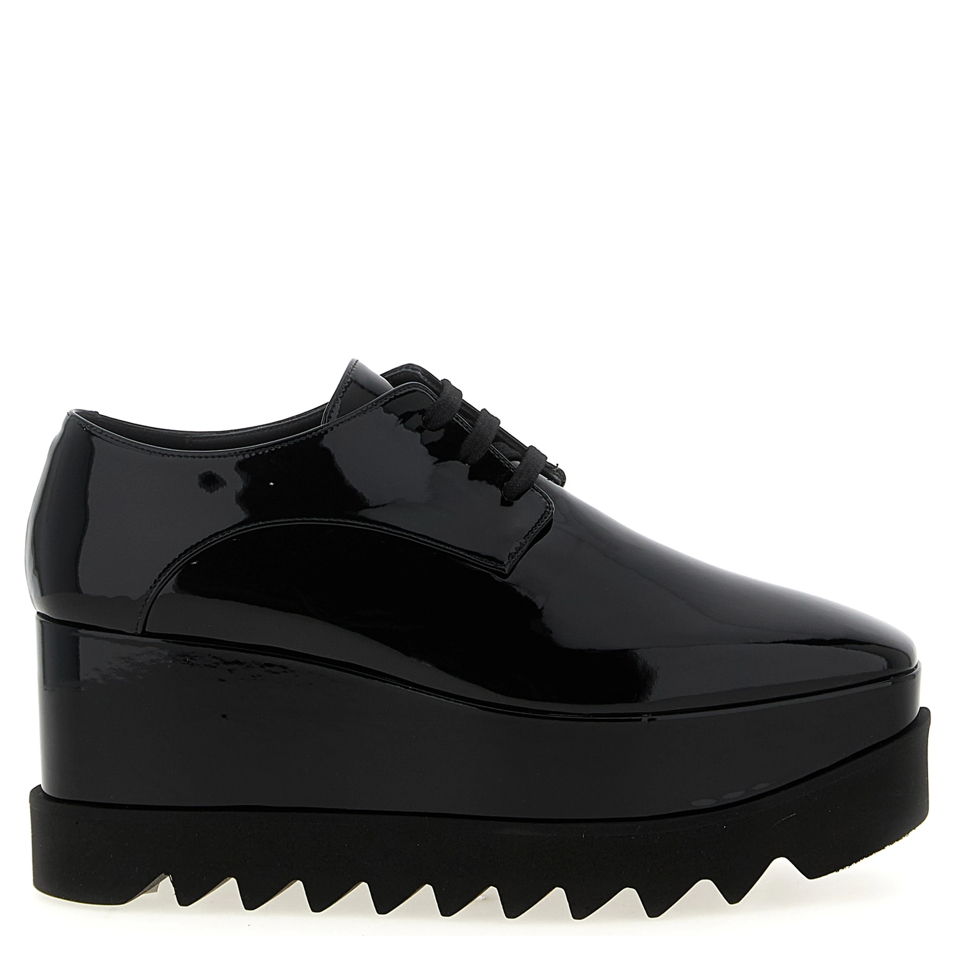 Black Polyethylene Wedge Sandals