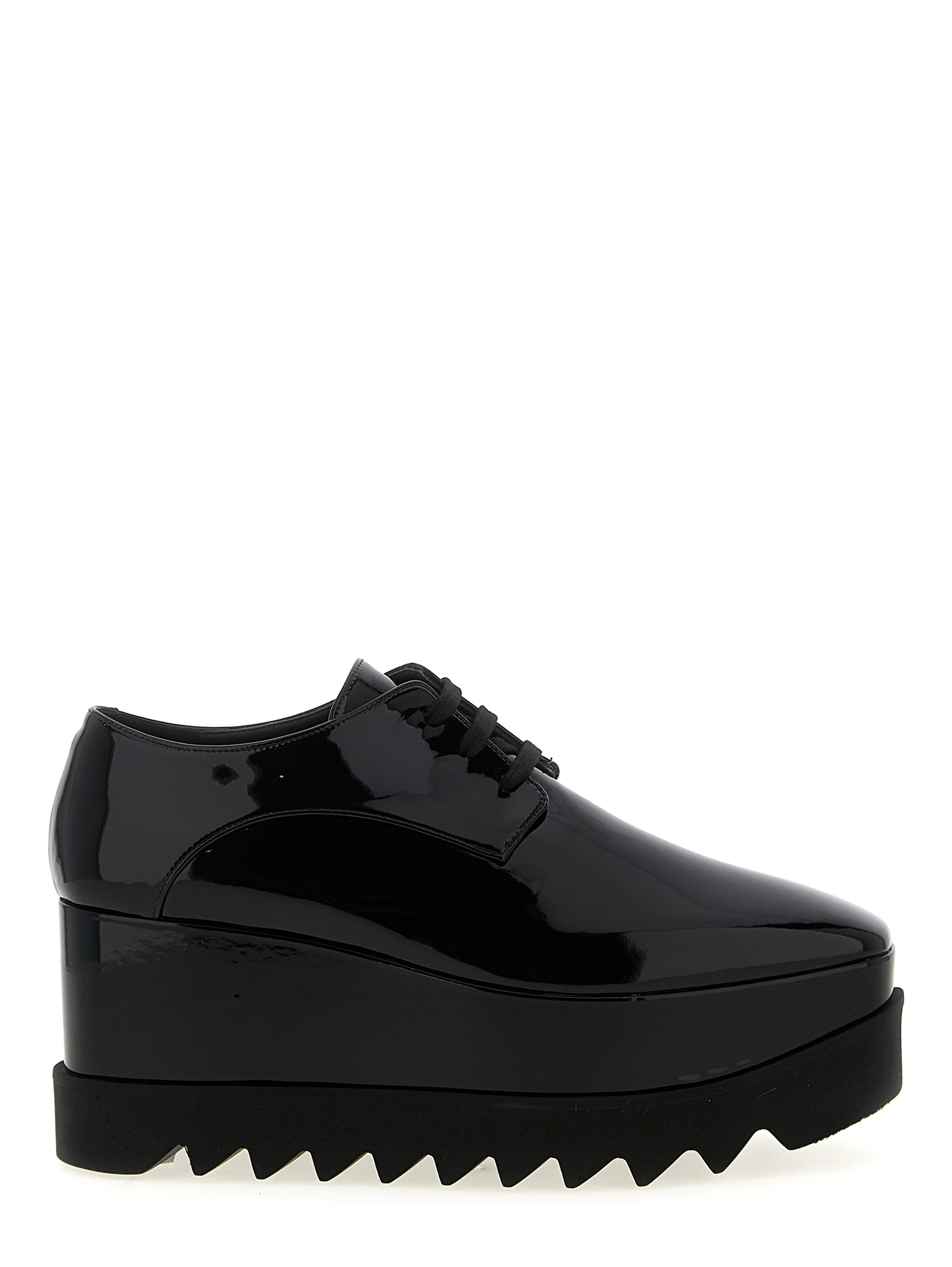 Black Polyethylene Wedge Sandals