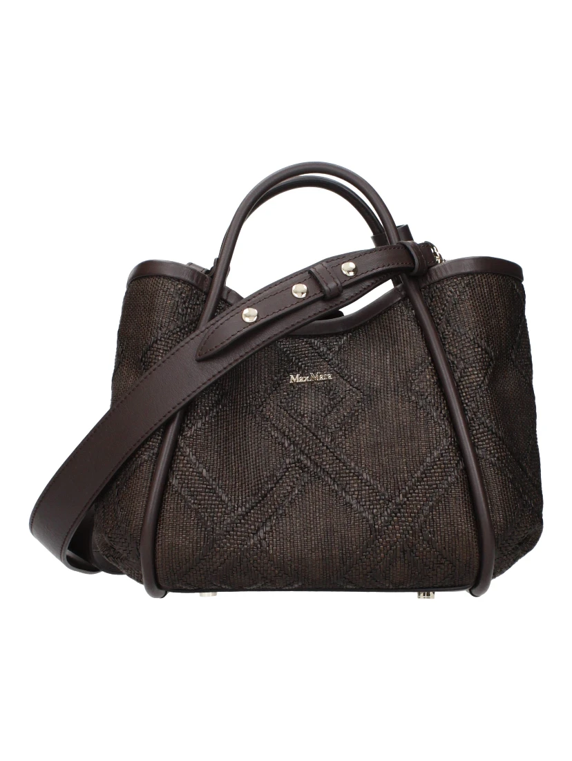 Brown Raffia Handbag