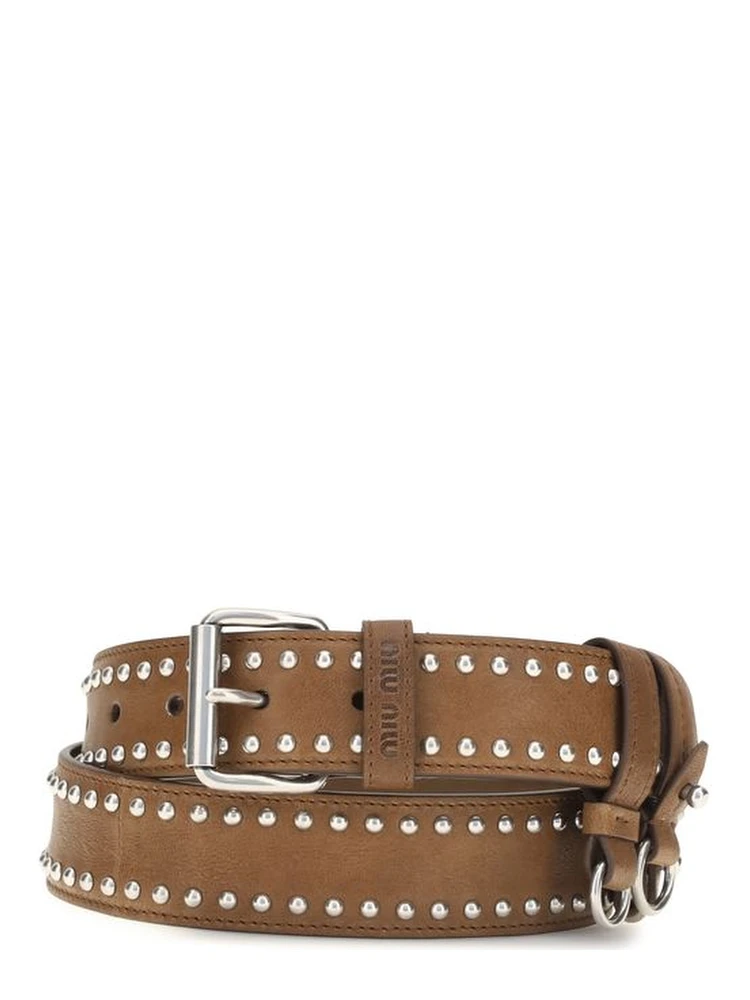 Brown Suede Leather Regular Belt
