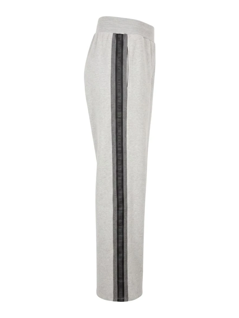 Grey Cotton Women's Pants